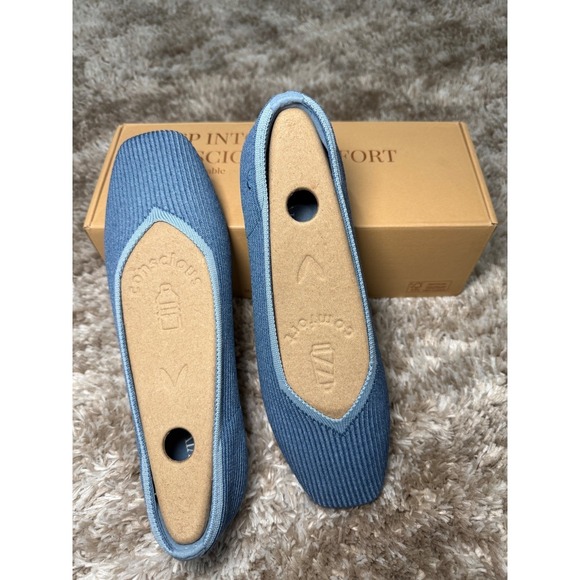 VIVAIA Square-Toe V-Cut Flats (Margot™ 2.0) EU 39 / US 8 - Picture 5 of 9